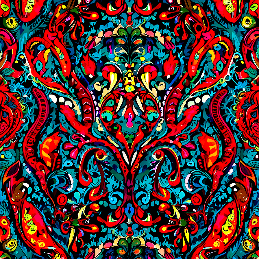 Paisley Fabric Print Png 05252024