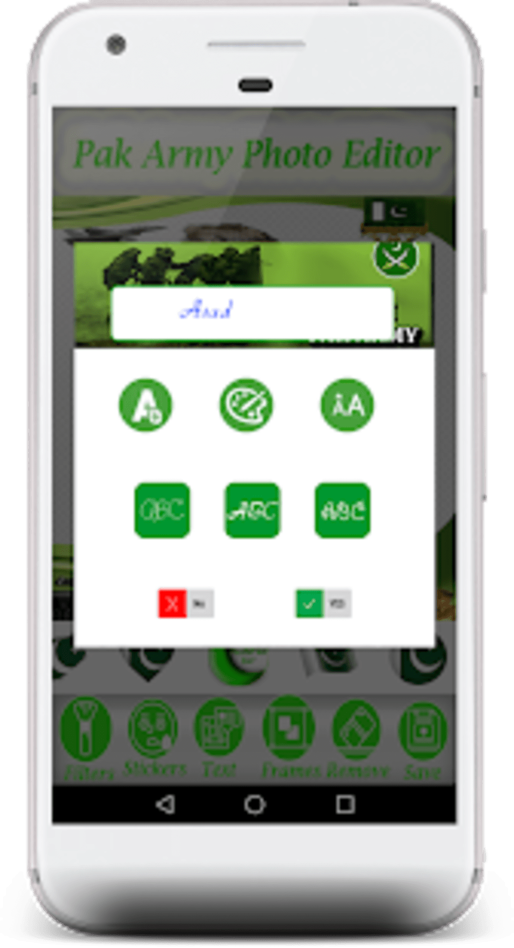 Pak Army Photo Editor App Screenshot