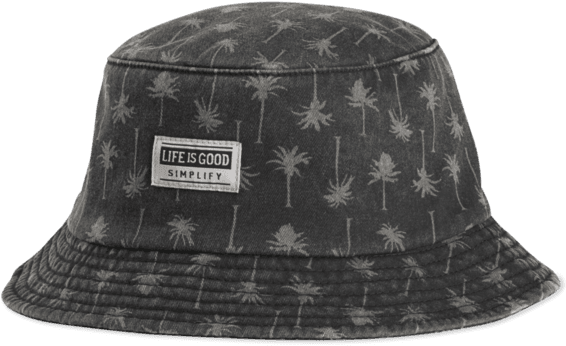 Palm Print Bucket Hat