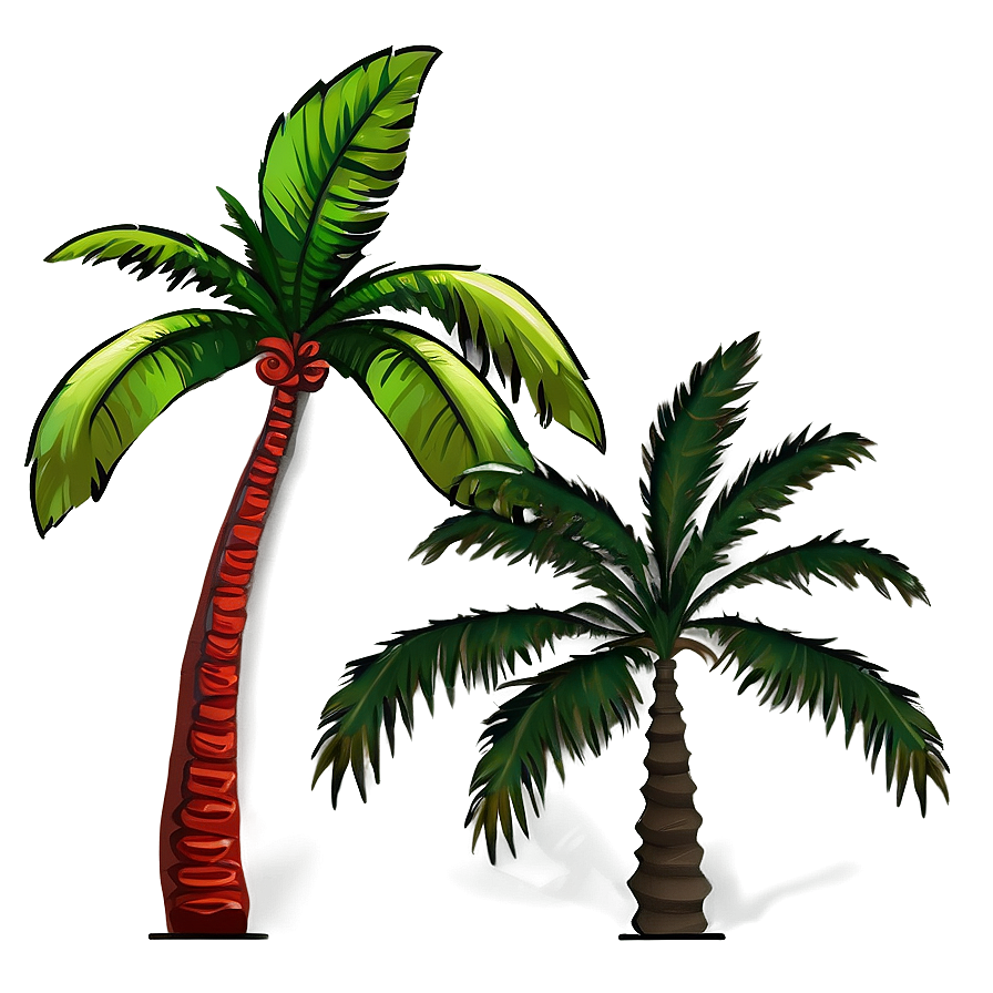 Palm Tree Scene Png Cul60