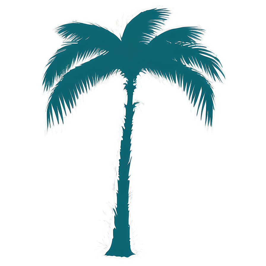 Palm Tree Silhouette With Birds Png 46