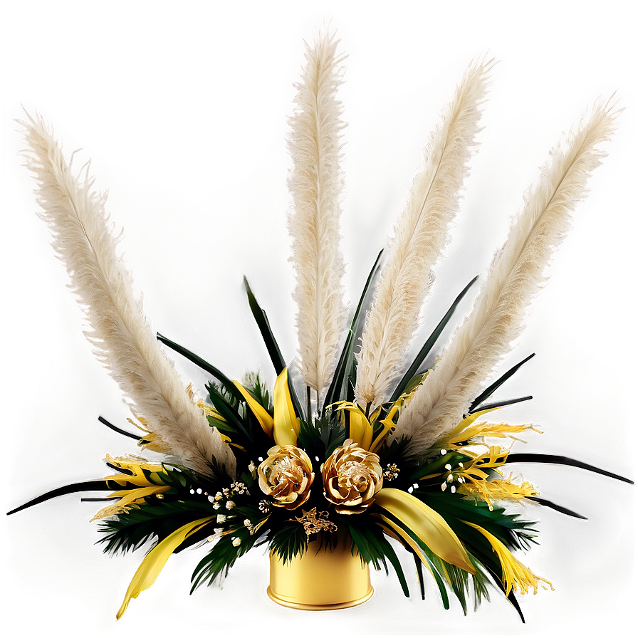 Pampas Grass Centerpiece Png 06122024