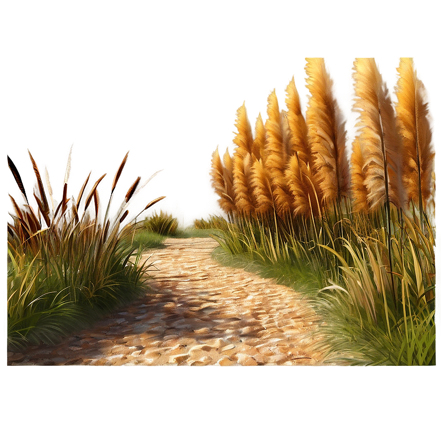 Pampas Grass Pathway Png 06122024