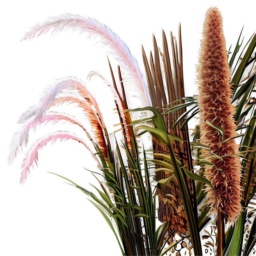 Pampas Grass Scene Png Fph