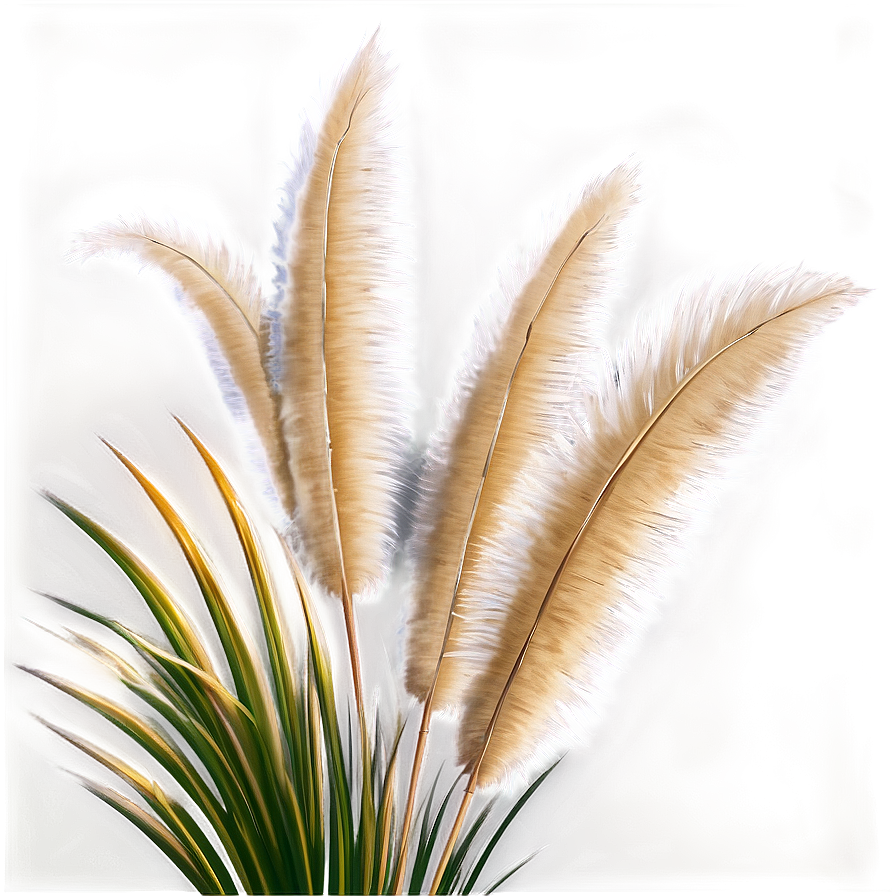 Pampas Grass Sketch Png Cem66