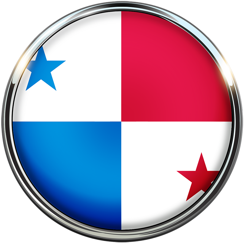 Panama Flag Button