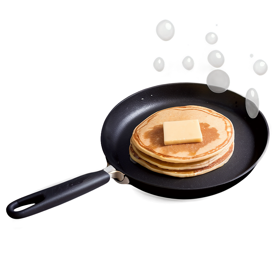 Pancake Cooking On Griddle Png 34