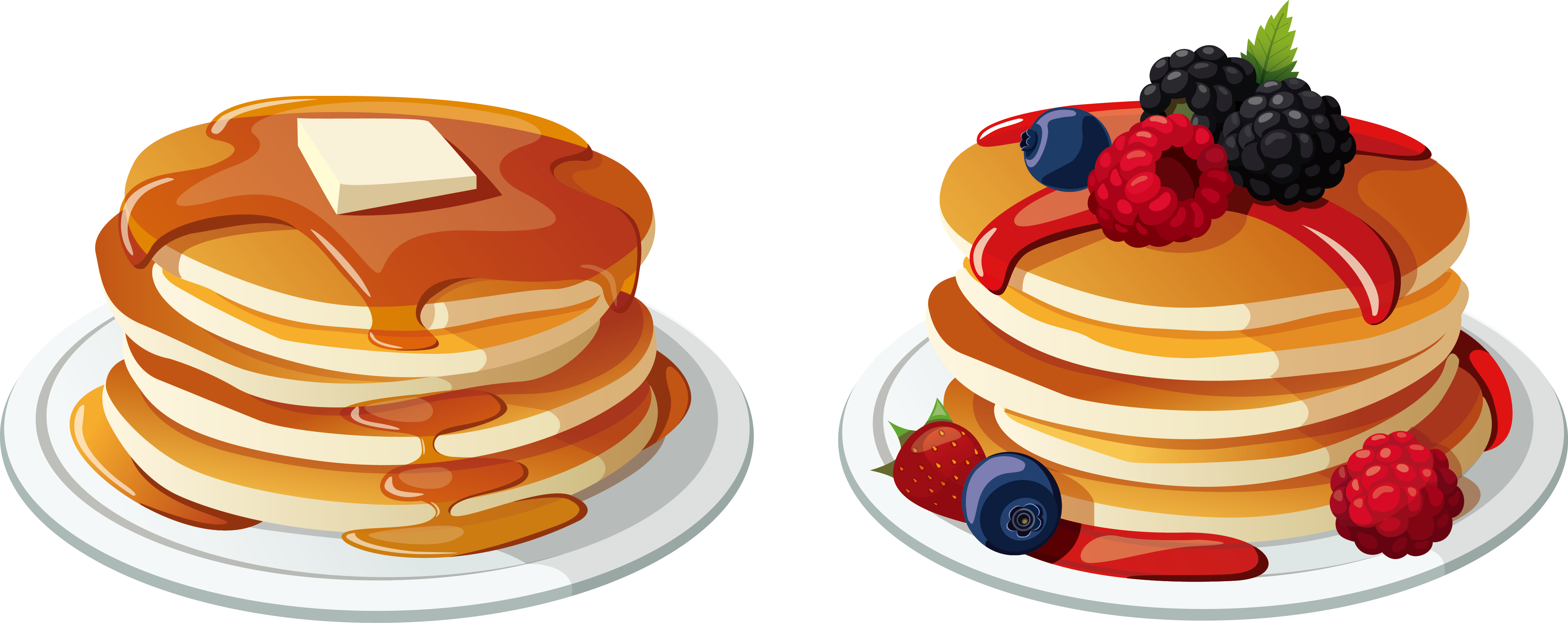 Pancake Stacks Clipart