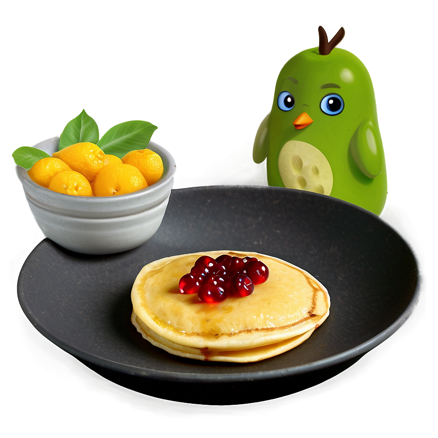 Pancake With Fruit Compote Png 45