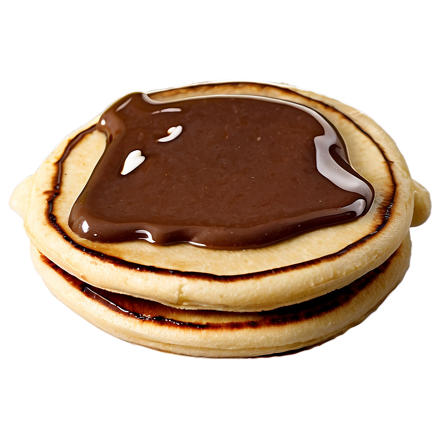 Pancake With Nutella Spread Png Ohl46