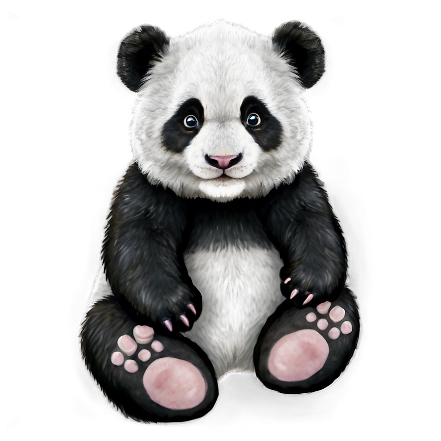 Panda Cub Fluffy Png Qcy93