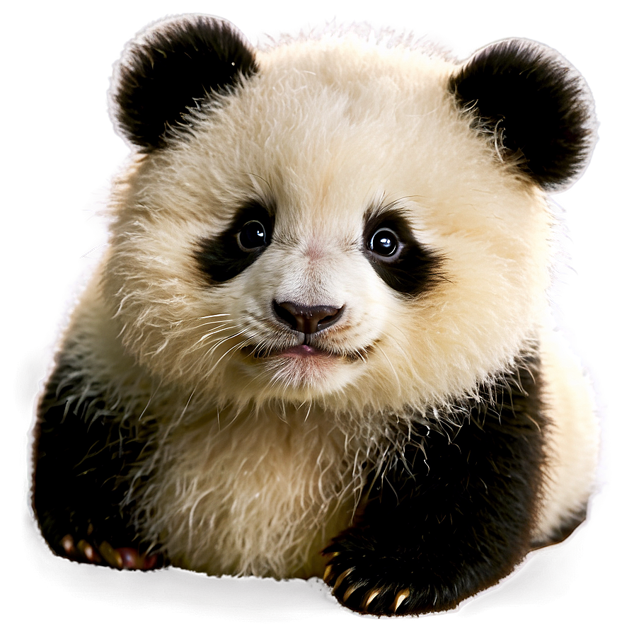 Panda Cub Fluffy Png Vrq