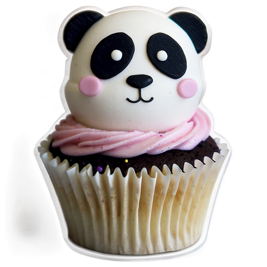 Panda Cupcake Topper Png Eem