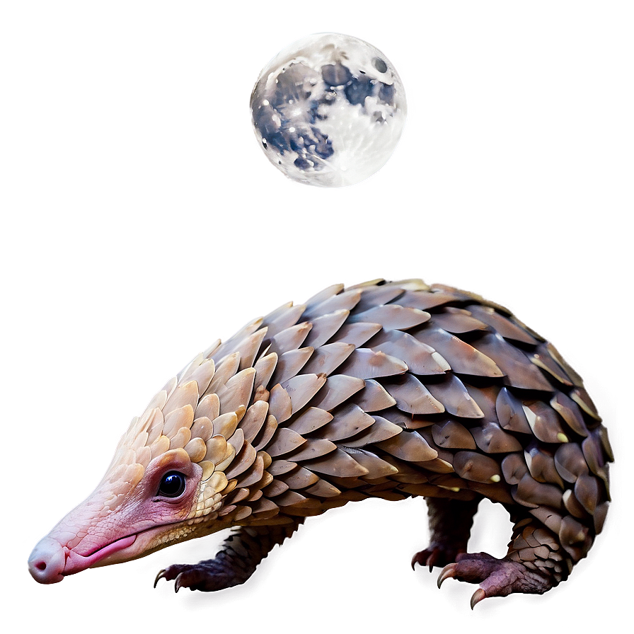 Pangolin In Moonlight Png 06212024