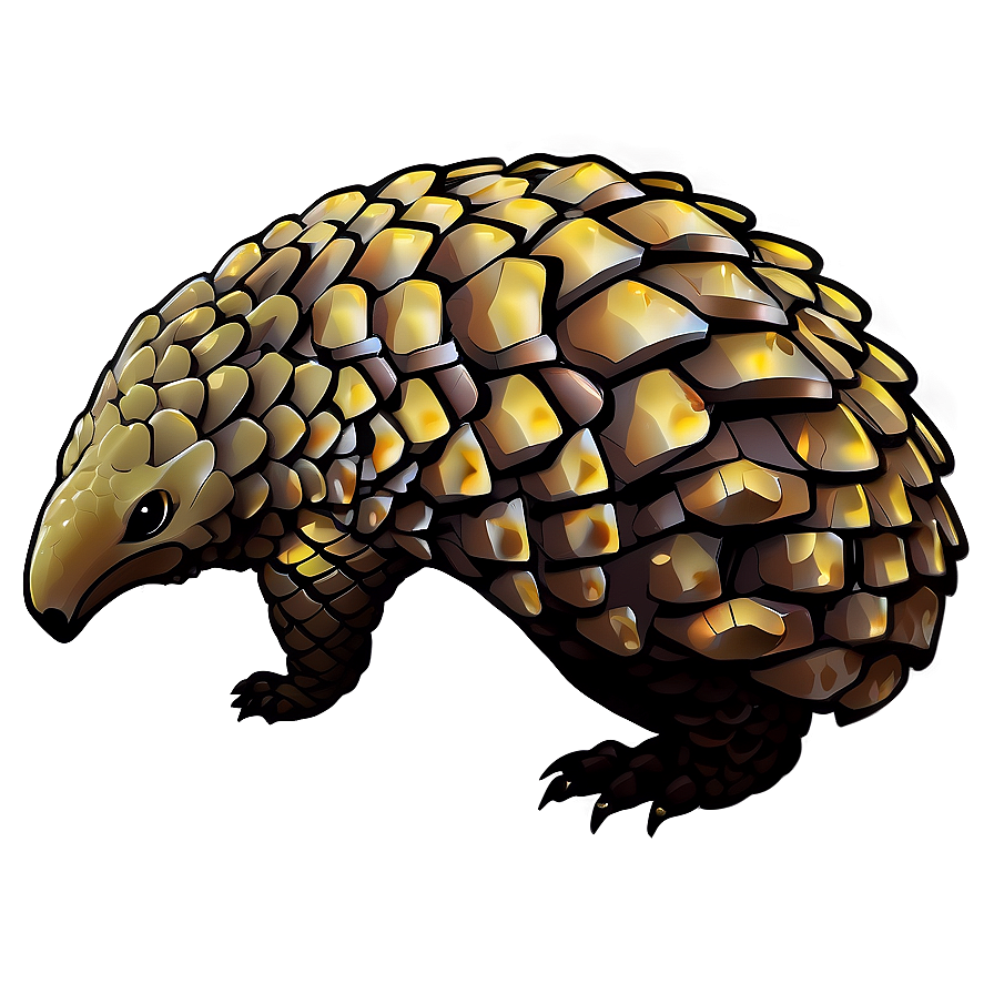 Pangolin Silhouette Design Png 68