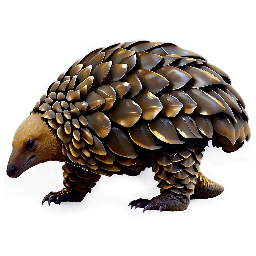 Pangolin Silhouette Design Png Cfi