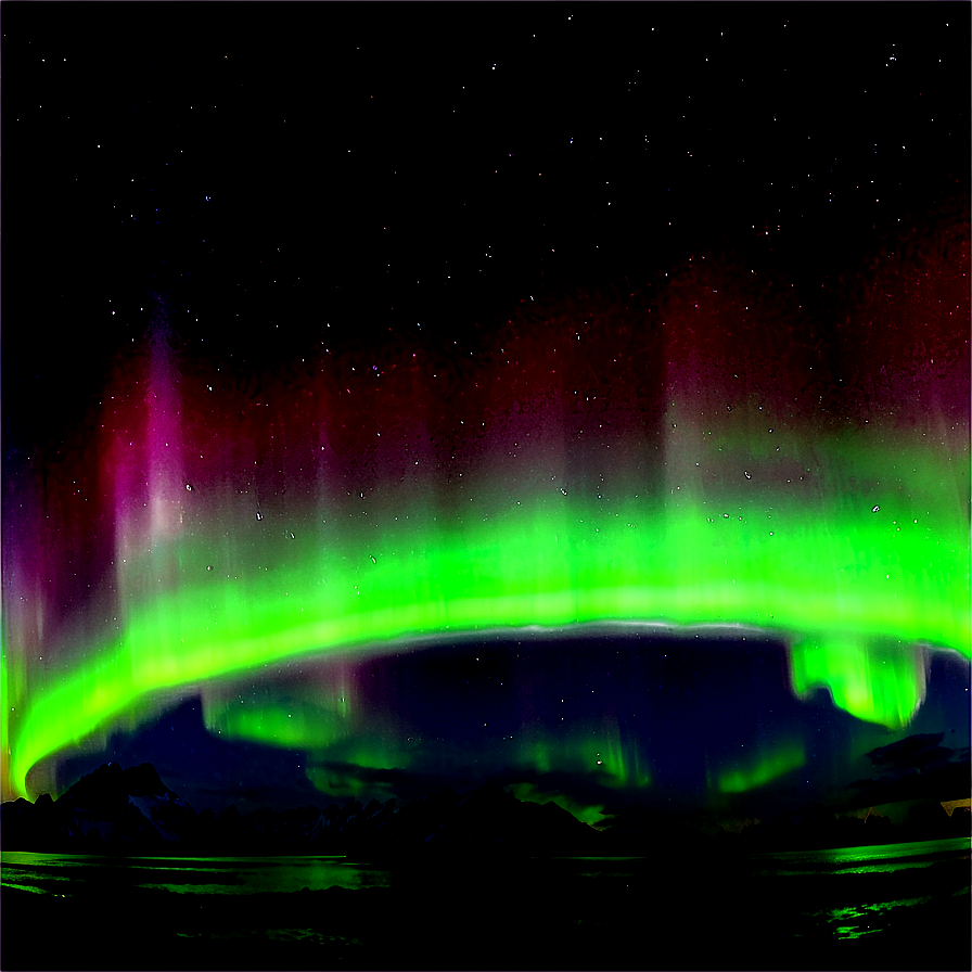 Panoramic Aurora Night View Png 06202024