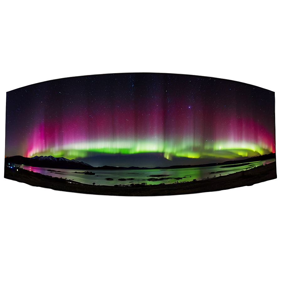 Panoramic Aurora Night View Png 46