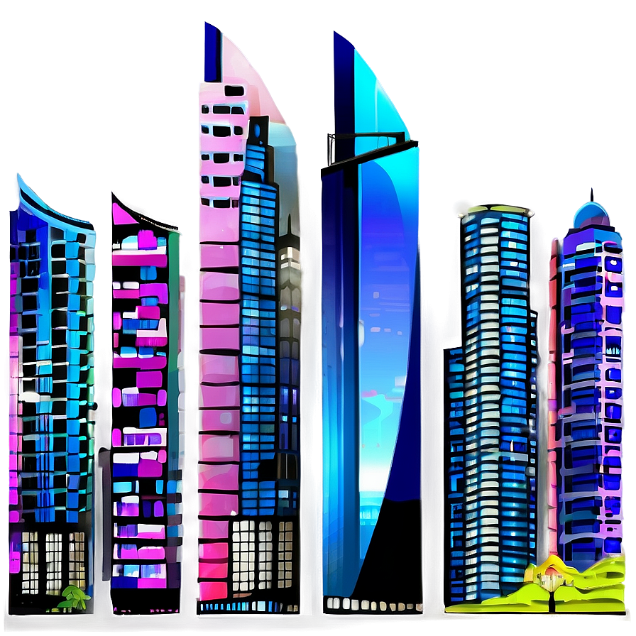 Panoramic City Skyline Png 06202024