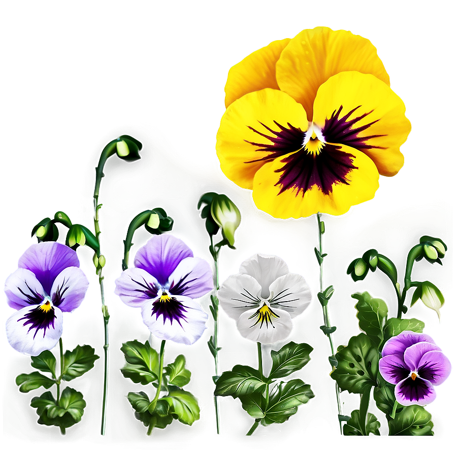 Pansy Background Png 64