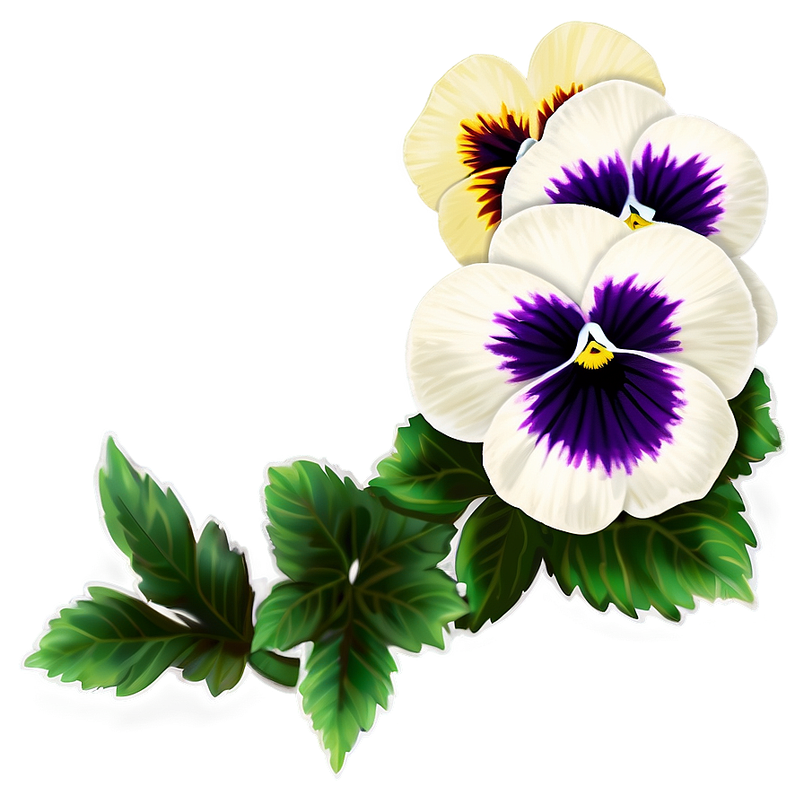 Pansy Border Png 29