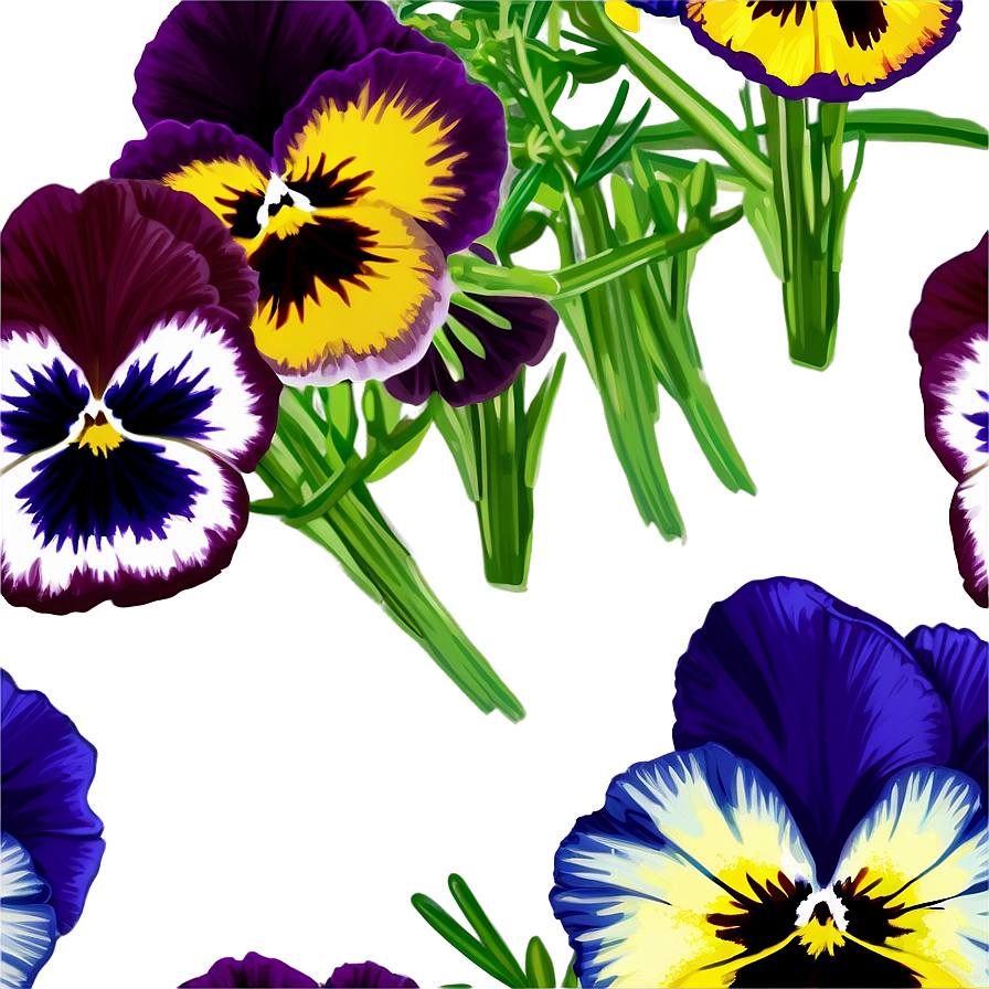 Pansy Bouquet Png Fty55