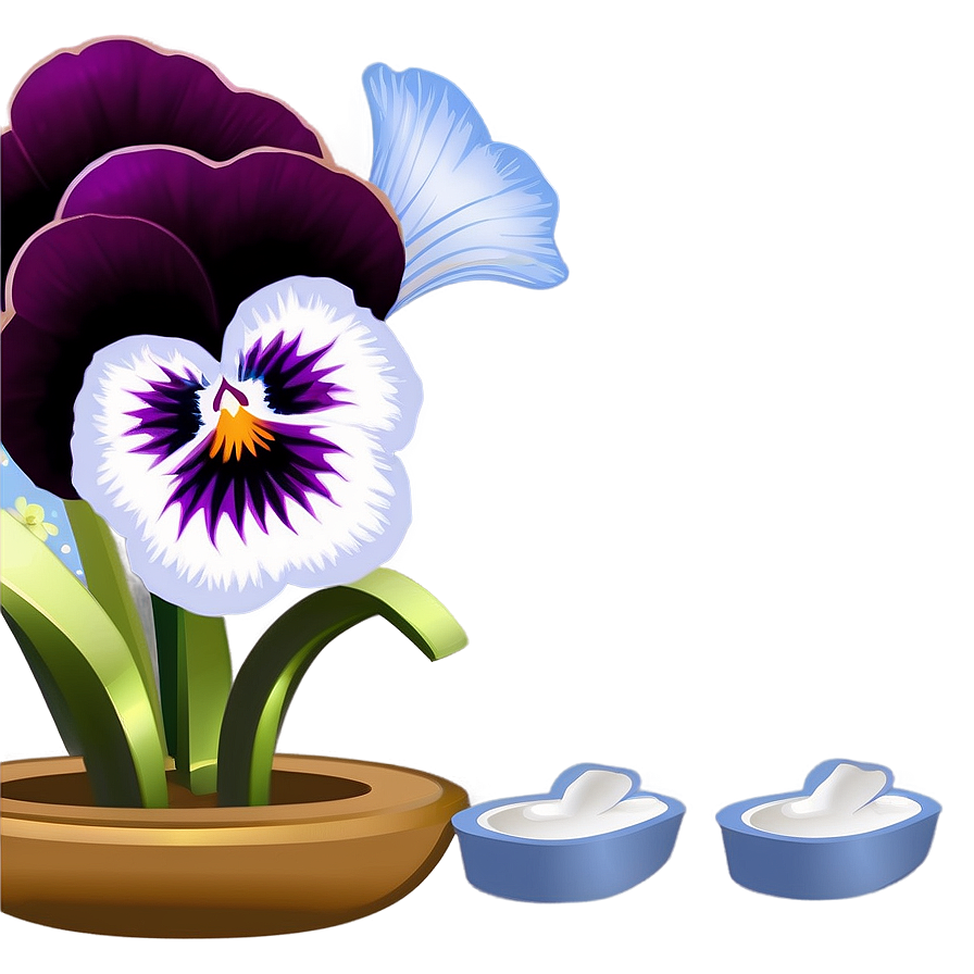 Pansy Clip Art Png Etw8