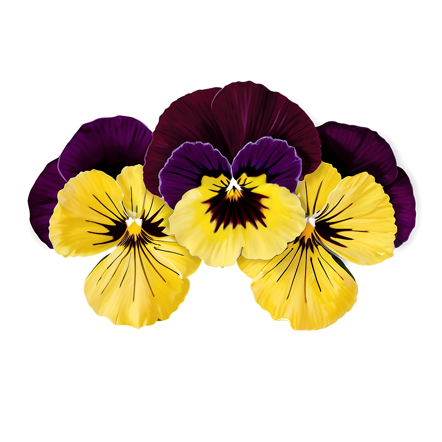 Pansy Illustration Png 98