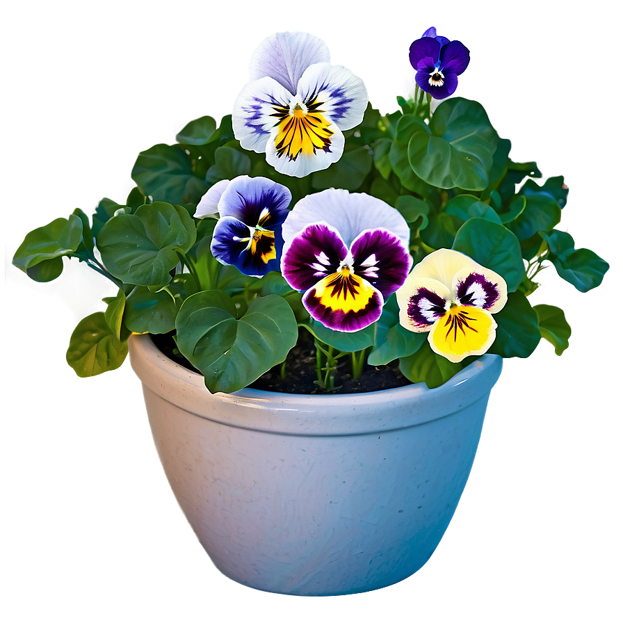 Pansy In Pot Png Omg