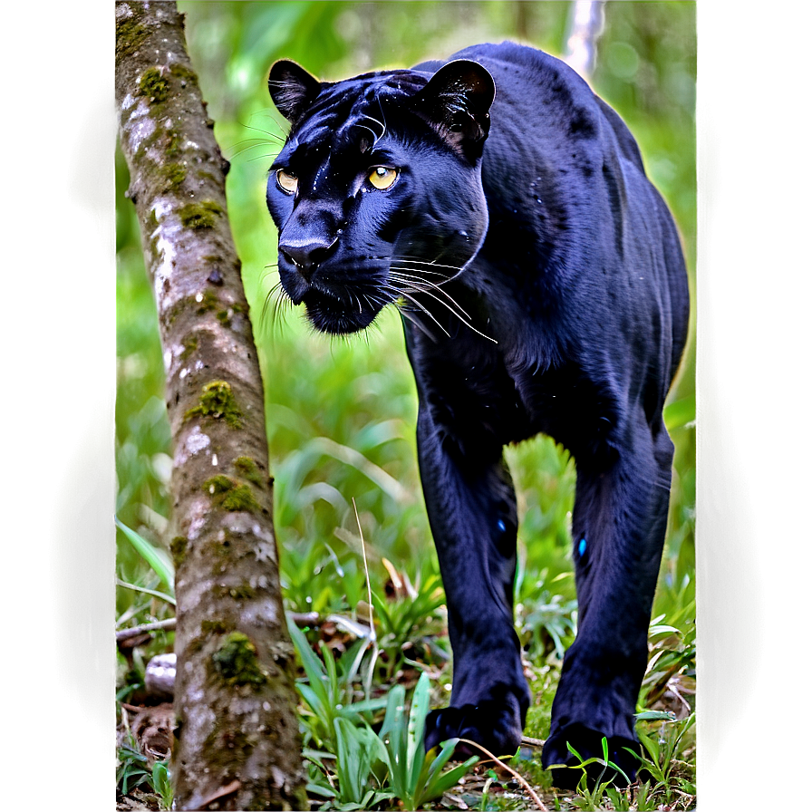 Panther In Habitat Png Inh30