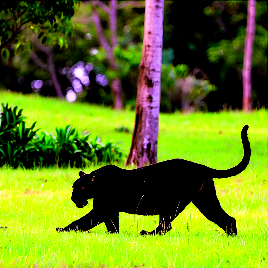 Panthers Prowling In Grassland Png Onb56