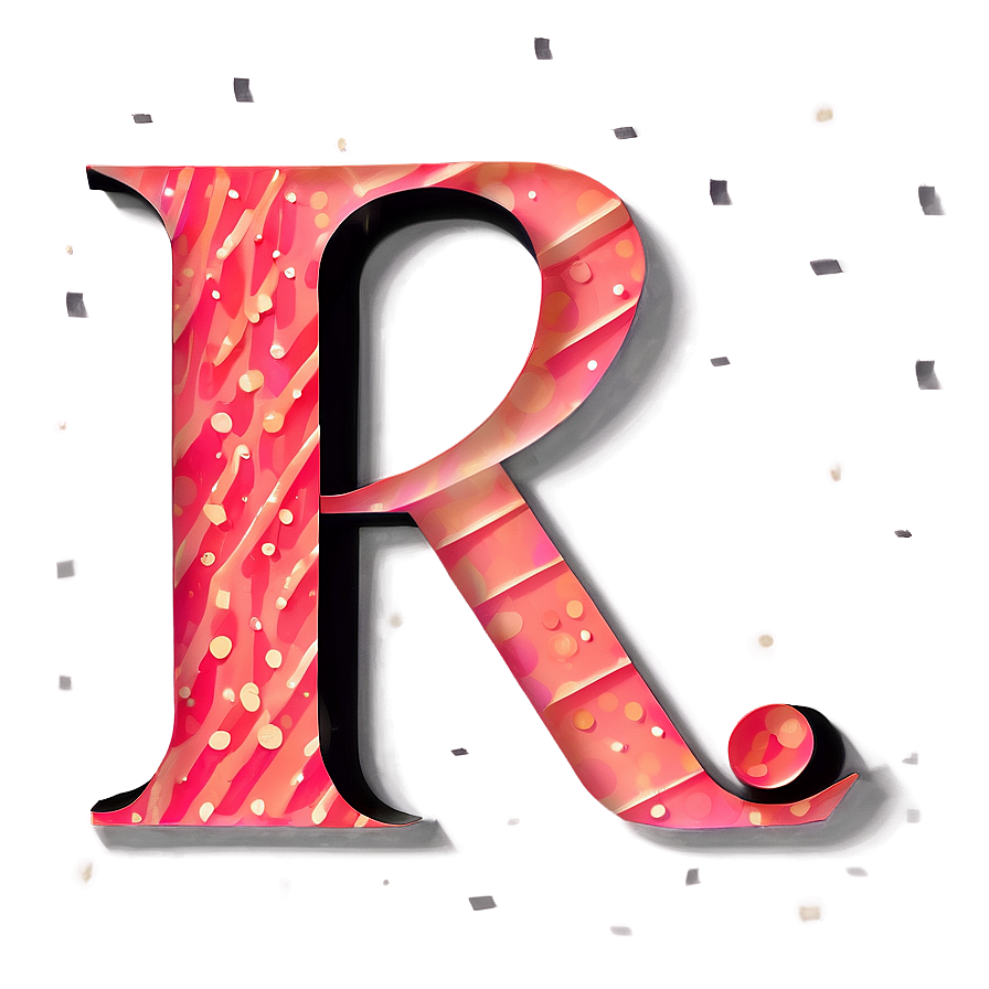 Paper Cut Letter R Design Png 06202024