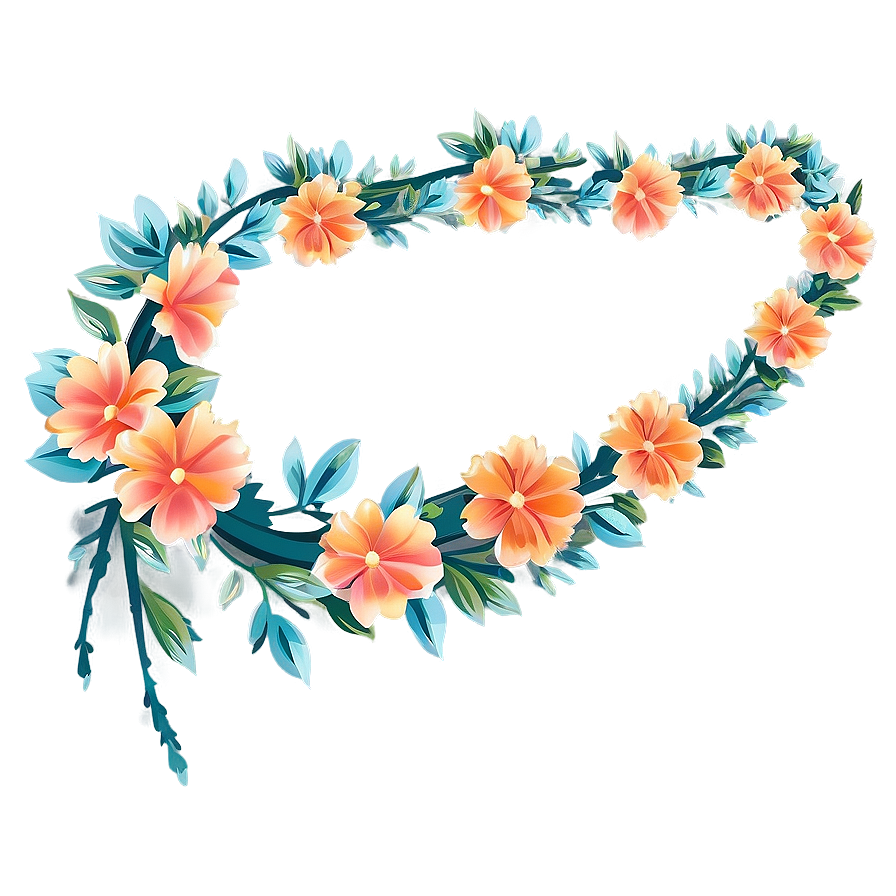 Paper Flower Garland Png 06282024