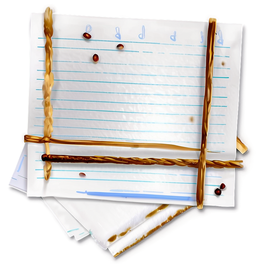 Paper Note With Coffee Stain Png Fhw