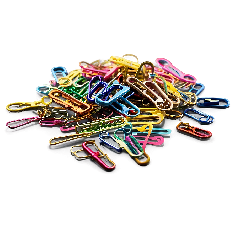 Paperclip Assortment Png Juy