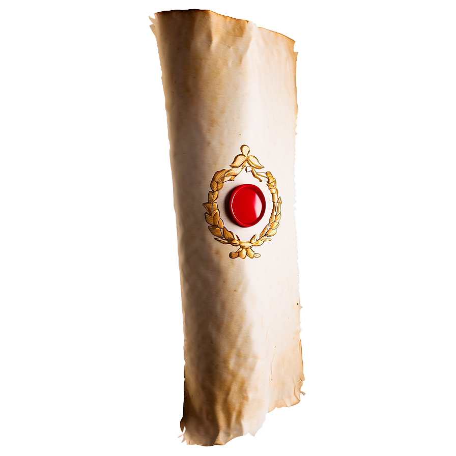 Papyrus Scroll With Wax Seal Png 31