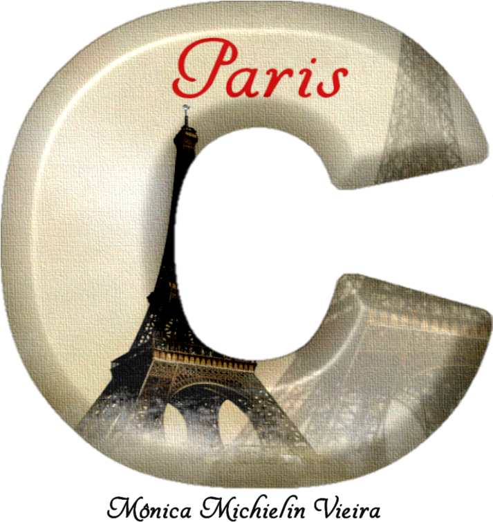 Paris Eiffel Tower Creative Letter C Design