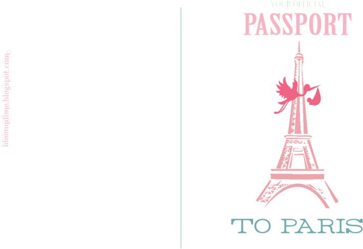 Paris Passport Invitation Design