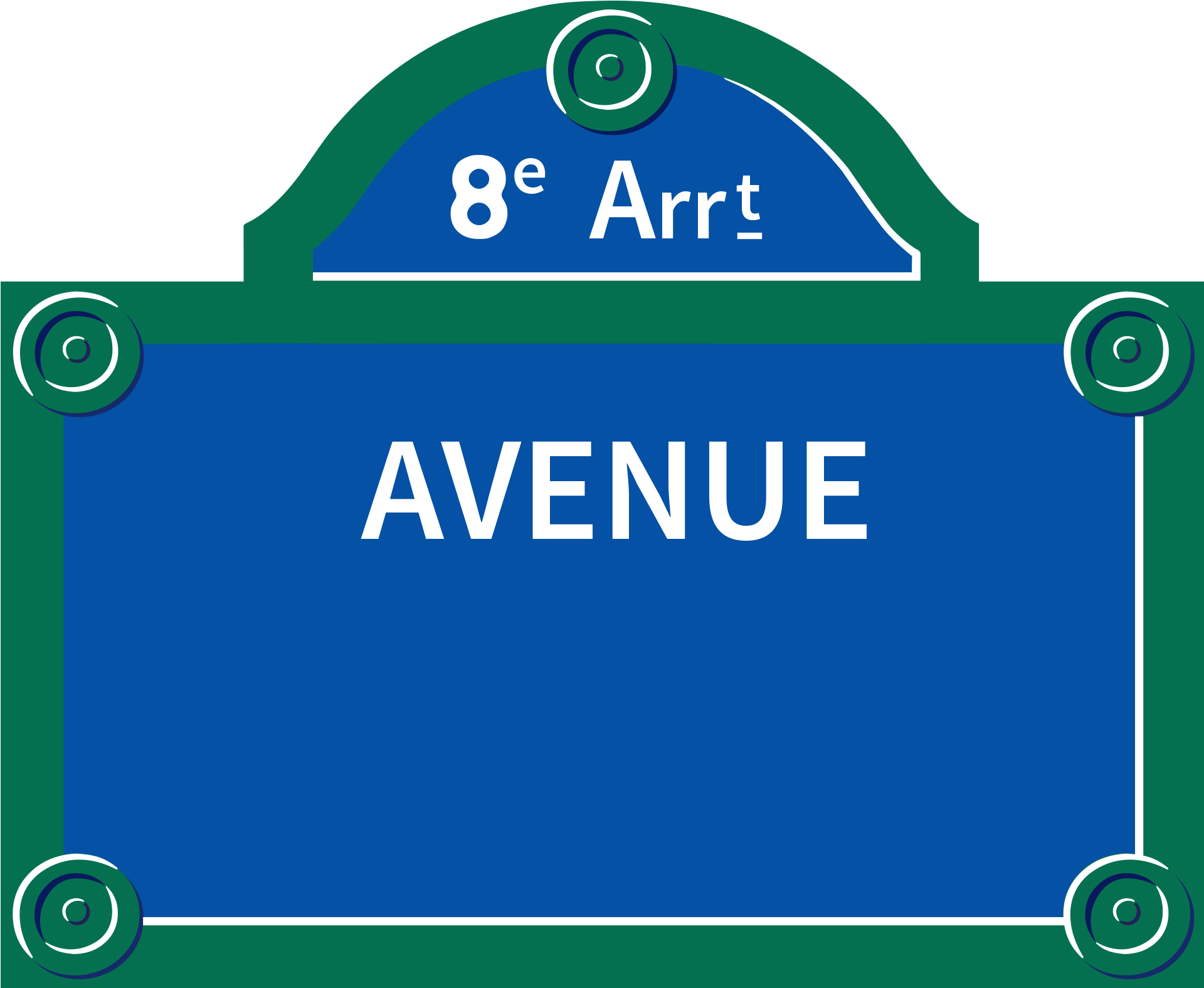 Parisian Avenue Street Sign