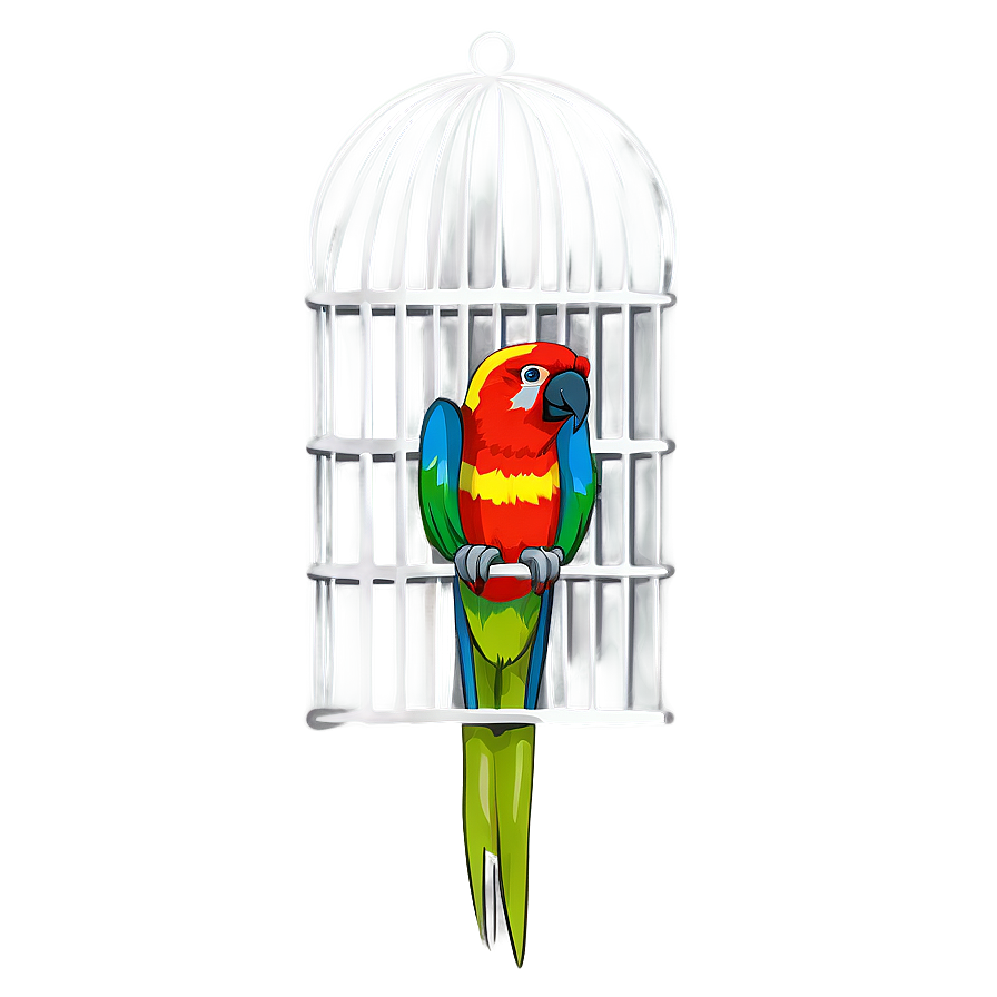 Parrot In Cage Png 99