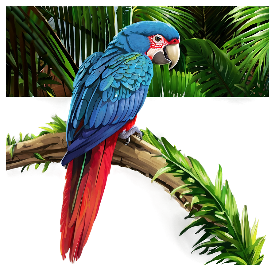 Parrot In Jungle Png 6