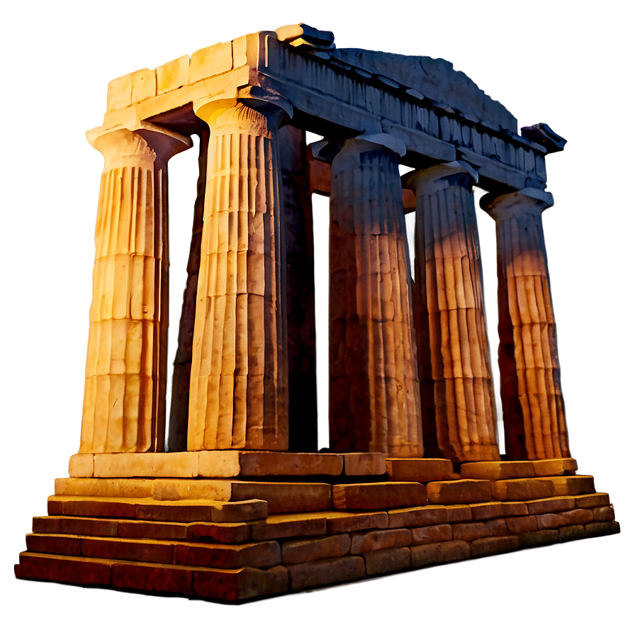 Parthenon At Sunset Png 65