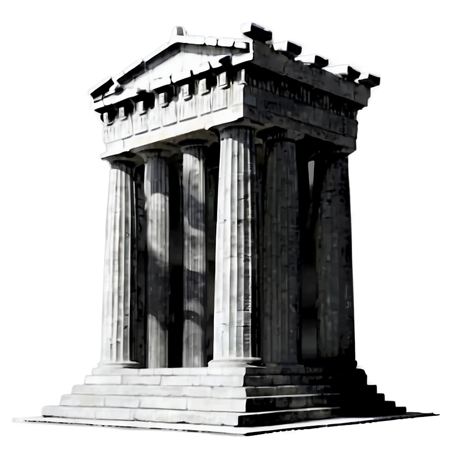 Parthenon Black And White Png 61