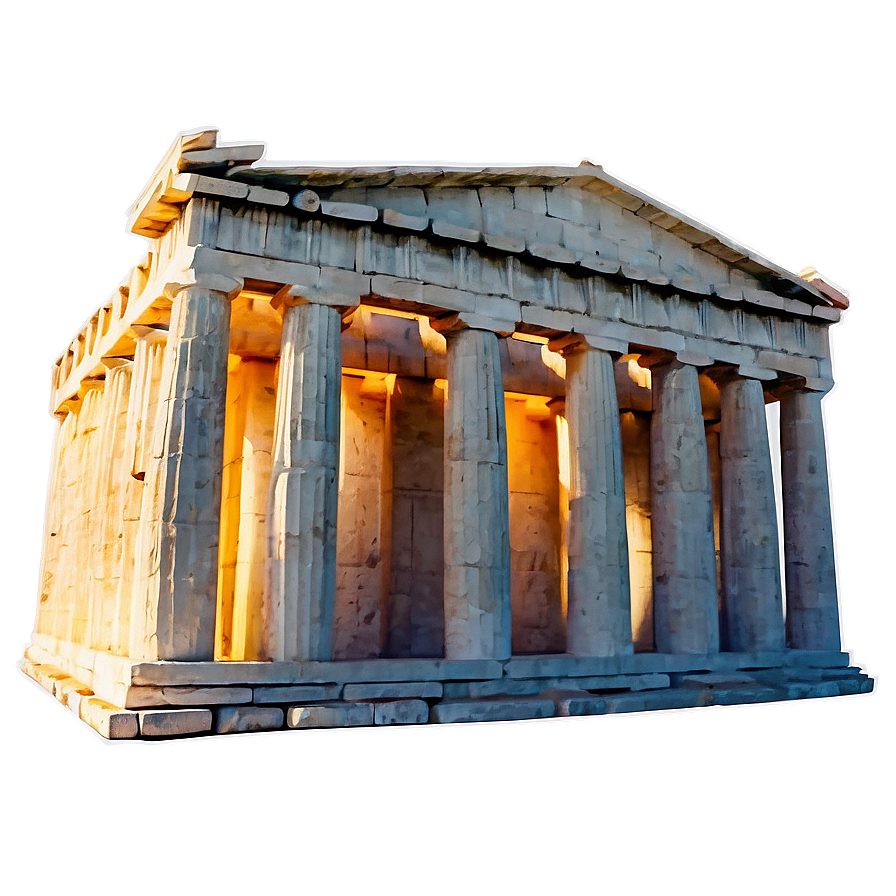 Parthenon During Sunset Png Pnd71