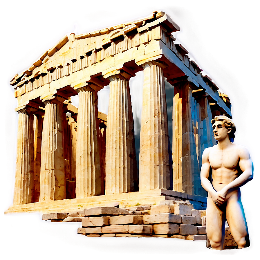 Parthenon Night View Png Nsf