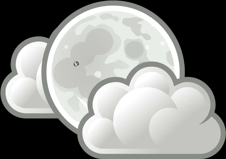 Partly Cloudy Night Vector