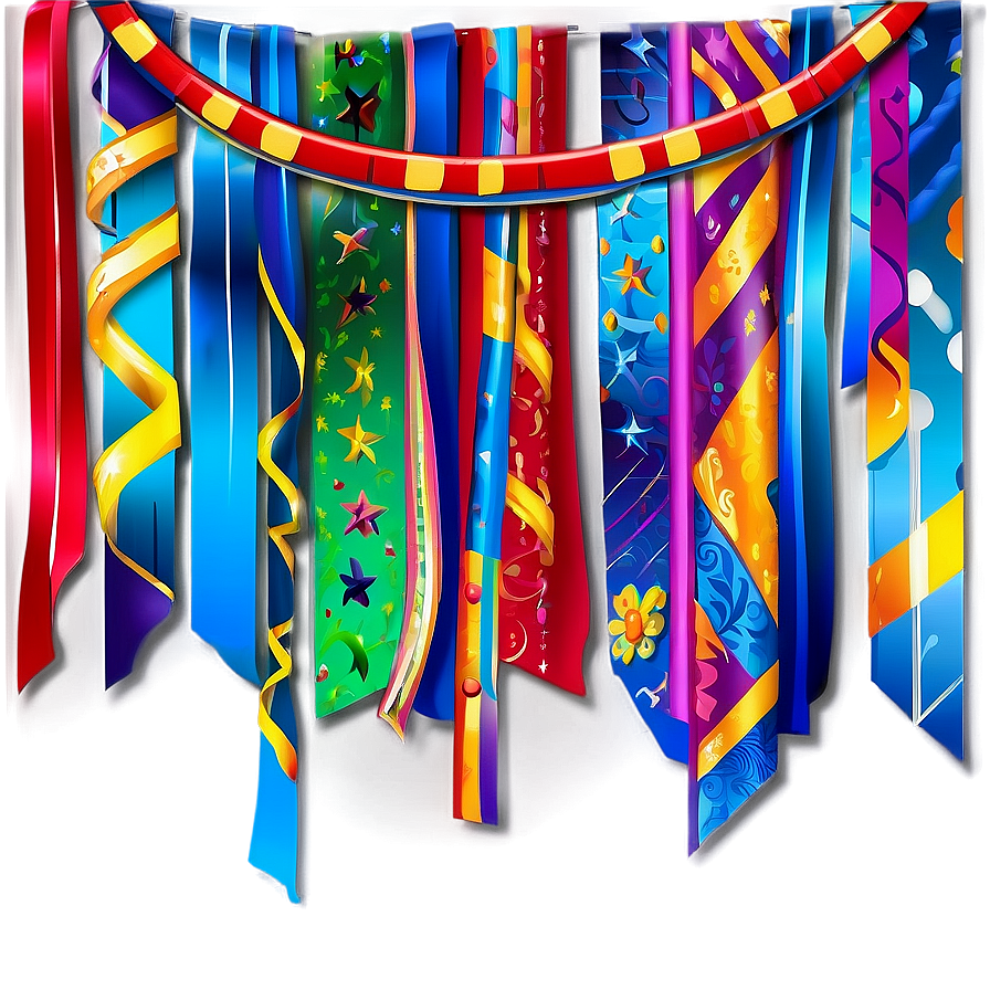 Party Background Streamers Png Kcs