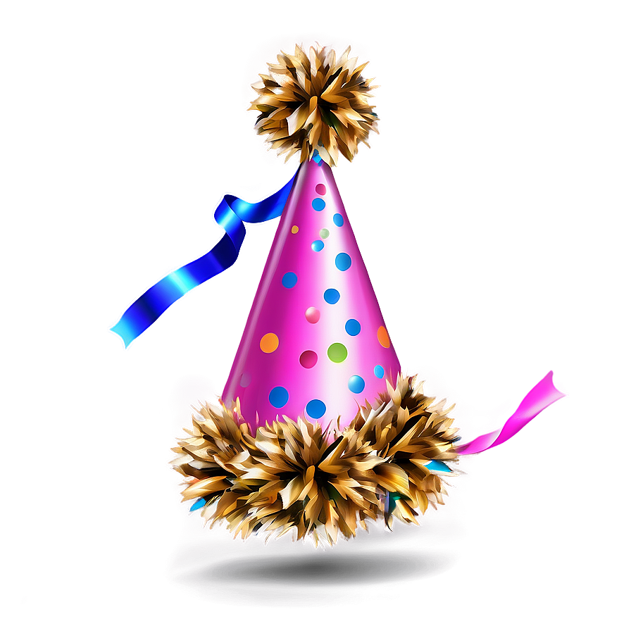 Party Hat With Pom Pom Png 05042024