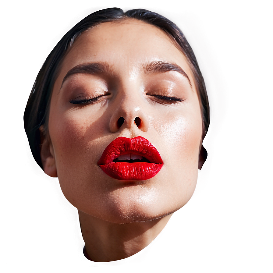 Passionate Red Lips Design Png Gsl