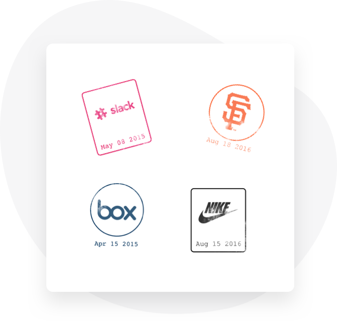 Passport Stamps Brands Concept